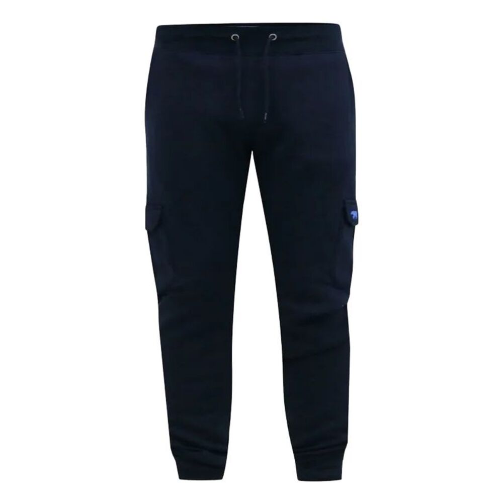Duke Mens Dexter D555 Bear Embroidered Kingsize Joggers / Navy